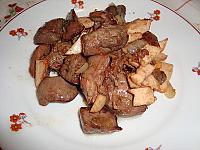 "Mancare de ficatei de pui cu bacon" - poza de Nina-Andreea