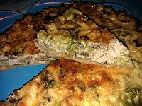 "Quiche(Tarta) cu pui, ciuperci si broccoli" - poza de camelia dobre