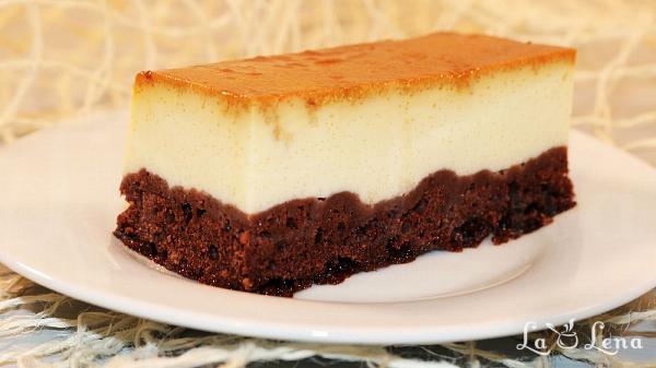 Chocoflan - prajitura cu crema de zahar ars si ciocolata - Pas 20