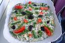 &quot;Salată cu piept de pui, omletă și porumb&quot; - poza de tiki