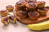 Brioșe cu banane și Nutella