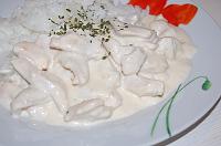 Fricassee de pui cu smântână