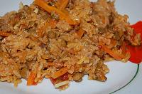 Pilaf cu linte și legume