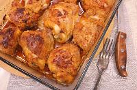 Pui crocant cu unt, la cuptor