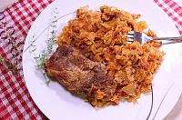 Varză murată cu carne de porc, la cuptor