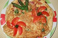 Omletă cu bacon și sparanghel