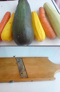 Salata colorata din zucchini - Pas 1