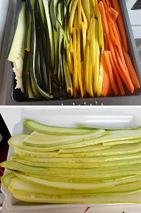 Salata colorata din zucchini - Pas 2