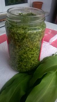 Sos pesto din leurda. - Pas 10