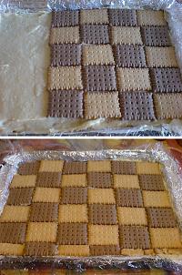 Prajitura fara coacere cu mere, biscuiti si budinca - Pas 7