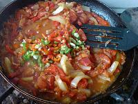 Oua cu legume, in stil turcesc - Menemen - Pas 5