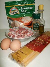 Paste a la carbonara - Pas 1