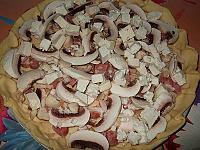 Tarta cu branza, ciuperci si bacon - Pas 5