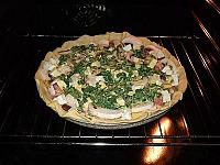 Tarta cu branza, ciuperci si bacon - Pas 8
