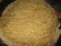 Paste "tagliolini" cu somon - Pas 9