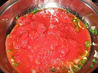 Peste merluciu cu sos de rosii - Pas 3