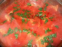 Peste merluciu cu sos de rosii - Pas 6