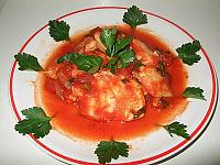 Peste merluciu cu sos de rosii - Pas 7