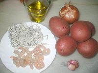 Mancarica de cartofi cu creveti - Pas 1