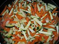 Legume cu taitei de orez - Pas 4