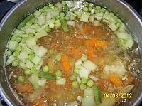Ciorba de legume dreasa cu ou si smantana - Pas 6