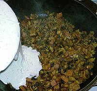 Paste cu ciuperci, sunca si sos alb - Pas 6