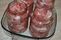 Carne in suc propriu, la borcan - Pas 5