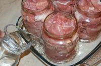 Carne in suc propriu, la borcan - Pas 6