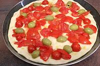 Focaccia cu rosii si masline, sau Foccacia Barese - Pas 16