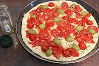 Focaccia cu rosii si masline, sau Foccacia Barese - Pas 18