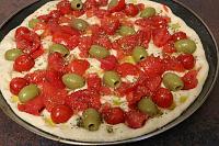 Focaccia cu rosii si masline, sau Foccacia Barese - Pas 19