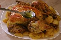 Pui la cuptor cu cartofi - reteta greceasca - Pas 12