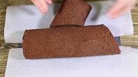 Rulada cu ciocolata(Buche de Noel) - Pas 20