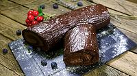 Rulada cu ciocolata(Buche de Noel) - Pas 26
