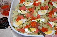 Salata de cartofi cu somon afumat - Pas 15