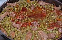 Mancare de mazare cu carne - Pas 6