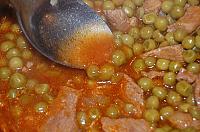 Mancare de mazare cu carne - Pas 8