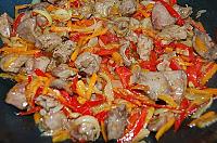 Salata calda cu ficatei si legume - Pas 7