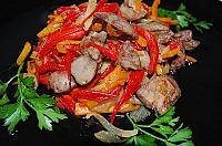 Salata calda cu ficatei si legume - Pas 8