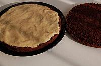 Tort cu ciocolata si budinca de vanilie (de post) - Pas 10