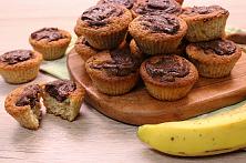 Brioșe cu banane și Nutella