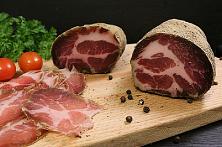 Ceafă crud uscată de casă, sau Coppa Italiană