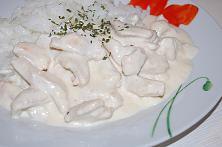 Fricassee de pui cu smântână