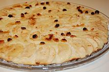 Pizza cu mere și cremă de vanilie