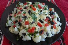 Salată de conopidă cu sos