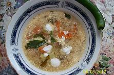 Ciorbă de legume dreasă cu ou și smântână
