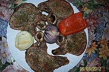 Cotlete de porc și legume la grătar
