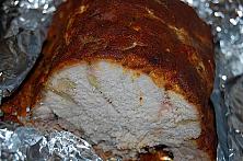 Friptură de porc împănată cu usturoi
