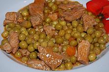 Mâncare de mazăre cu carne