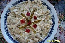 Salată de ciuperci cu pui și maioneză
